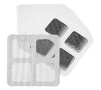 Ciieeo 40 Autocollants Jetables pour Bonde Filtres Anti-Cheveux pour Évier et Grille Adhésive Carrée pour Drainage de Salle de Bain Cuisine Protection Anti-Bouchage