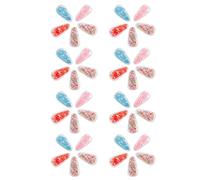 Ciieeo 40 Pinces à Cheveux Goutte en Pvc Transparent Effet Sable Mouvant, Matériel de Bricolage à Paillettes, Lot de 40 Pièces Multicolores, Accessoires Coiffure pour Couleur Aléatoire