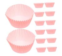 Ciieeo 400 Pièces Caissettes à Cupcakes Papier Rose Résistantes Graisse et Haute Température pour Muffins de Mariage et Anniversaires