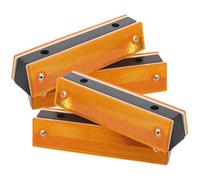 Ciieeo 4pcs Réflecteurs Routiers Rectangulaires Double Face en Abs pour Autoroute et Route, Visibilité Améliorée et Identification Facile