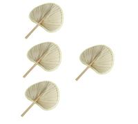 Ciieeo 4Pcs Ventilateur de Plantain Ventilateur Froid Ventilateur rafraichisseur Ventilateur Retro Hand Fan éventail de Feuilles de bananier éventail de Style Chinois Feuille de Banane