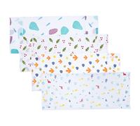 Ciieeo 4pièces Housses De Protection pour Réfrigérateur Et Machine à Laver Imperméables Peva Résistantes à Huile Design Motifs Variés Décoratifs Faciles à Nettoyer Et Durables pour Rangem