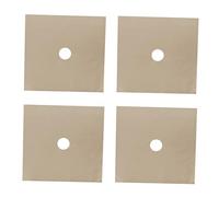 Ciieeo 4pièces Protège-gazinière Anti-adhésif à Haute Température Tapis De Protection Réutilisable Avec Central Pour Cuisinière Lot De Facile à Nettoyer Au Lave-vaisselle