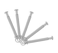 Ciieeo 5 Ensembles Folding Fan Rivets and Nuts Repair Kit with Metal Shaft and Ring for Handheld Fan Restoration Easy Installation Professional Parts