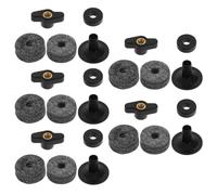 Ciieeo 5 Ensembles Kit D'assemblage pour Cymbales avec Feutres Manchons Écrous Rondelles et Embase Plastique Accessoires de Remplacement pour Batterie Professionnelle et Usage Quotidien