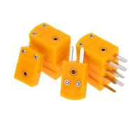 Ciieeo 5 paires Connecteur Thermocouple K Type Résistant Chaleur Adaptateur Mâle et Femelle Miniature Compatible Câbles Thermocouple K Maintenance Facile et Gain Espace pour Usage