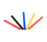 Ciieeo 5 Pièces Bâtons de Relais Garçon Fille Lot de Bâtons Souples Antidérapants Mousse pour Compétitions Athlétisme Rouge Jaune Bleu Noir Orange Équipement de Sport pour Garçon Fille