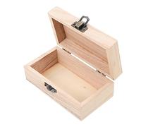 Ciieeo 5 pièces Boîte à Bijoux Naturel Coffret de Rangement DIY avec Couvercle Boîte Vintage pour Bijoux et Petits Objets Décoratif