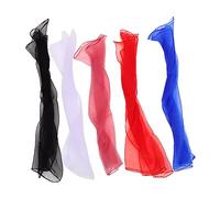 Ciieeo 5 Pièces Écharpes de Jonglage Colorées Écharpes de Danse Immitée pour Spectacles et Performances Accessoires de Élégants et