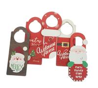 Ciieeo 5 Pièces Ornements de Porte de Noël de Décorations Suspendues pour Créer Une Ambiance Festive Pères Noël Bonhommes Chaussettes pour Décoration Intérieure et