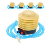 Ciieeo 5 Pièces Pompe à Air Gonflable Manuelle à Pied Portable | Plastique, Usage Extérieur, Compacte et Stable, Dégonflage Rapide, pour Anneau de Nage et Lit de Yoga