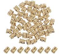 Ciieeo 50 Pcs Inserts Filetés pour Plastique en Cuivre Doré, Résistants la Chaleur, Faciles à Installer, pour Presse à Chaud