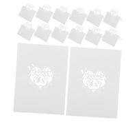 Ciieeo 50 Pièces Cartes de Place Mariage avec Détail Oiseau Creux Cartons de Table Blancs Résistants et Faciles à Écrire pour Banquets et Réceptions