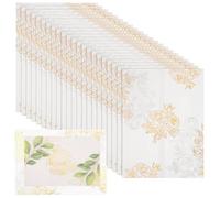 Ciieeo 50 Pochettes D'invitation Transparentes, Enveloppes D'invitation, 50 Pcs, Papier Offset Double Face et Vélin, pour Invitations de Mariage et Événements D'affaires