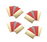 Ciieeo 50pièces Autocollant à Gratter Autocollant Adhésif à Gratter Pour Lettre à Soi-même