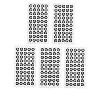 Ciieeo 5feuilles Marqueurs pour Scanner de Points Chacun Marqueurs à Réflexion Diffuse pour Numérisation Points de Repère pour Suivi Fournitures pour Scanner