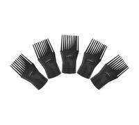 Ciieeo 5pcs Peignes pour Embout de Sèche-cheveux en Plastique Noir, Protection Douce et Installation Facile, Accessoire pour Coiffure à Domicile Salon