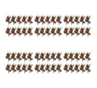 Ciieeo 6 Ensembles Aiguilles De Pin Sapin De Noel Christmas Tree Xmas Tree Peluche Décor Accessoires De Guirlande De Noël Accessoires De Couronne De Bricolage PVC Green Pièces * 6