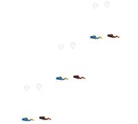Ciieeo 6 Ensembles Boules Décoratives Flottantes Simulation Figurine De Plongeur Décorations Flottantes pour Aquariums Modèles De Plongeur Ornement par Aquarium Poisson Colorful Résine