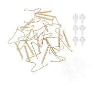 Ciieeo 6 Ensembles Supports D’assiettes Invisibles en Fer, Lot de Sets