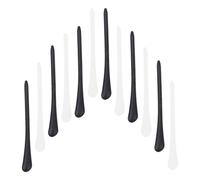 Ciieeo 6 Paires d'Embouts de Branches de Lunettes en Silicone Antidérapants, Manchons Transparents et Noirs, Accessoires de Remplacement pour Maintien Sécurisé des Lunettes au Quotidien