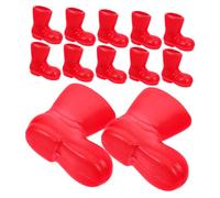 Ciieeo 6 Paires Mini de Pluie Rouge pour Poupée Accessoires Miniatures Détaillés pour Maison de Poupée Modèles Décorations de Noël pour Jeu Créatif