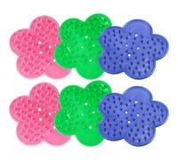 Ciieeo 6 Pièces Arrache-Feuilles de Rose Professionnel en Plastique Léger - Outil pour Enlever Épines et Feuilles de Rosiers - Assortiment Couleurs Rose, Vert, Bleu - Jardinage