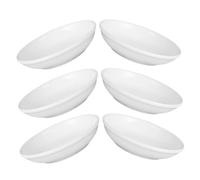 Ciieeo 6 Pièces Assiette de Rechange Céramique pour Brûleur à Huile Plat de Fusion de Cire Accessoire pour Lampe à Compatible Bougies Tea Light