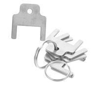 Ciieeo 6 pièces Clé pour Distributeur Essuie-tout et Lot de Clés avec Anneaux Compatible Clark Serrure Sécurisée pour Gestion Commerciale