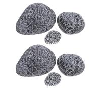Ciieeo 6 Pièces Fausses Pierres Décoratives en Mousse Réalistes, Petits Galets Artificiels Gris pour Décoration Intérieure et Extérieure, Ornements Paysagers en Pierre, Décor