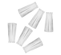 Ciieeo 6 pièces Glands Plastique Transparent Boutons Fins pour Cordons de Stores Romains Accessoires pour Rideaux Chambre Salon