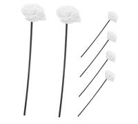 Ciieeo 6 Pièces Lot Bâtonnets Diffuseurs Huiles Essentielles Forme de Fleur avec Tiges Fibre Noire Absorption Élevée pour Diffusion Fine et Parfum à