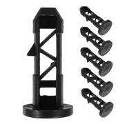Ciieeo 6 pièces Lot Goupilles Charnière Poubelle Plastique Axes Robustes avec Loquets Clips pour Couvercle Fixation Sécurisée pour Poubelles et