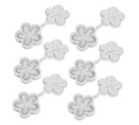 Ciieeo 6 pièces Moule Silicone Fleur pour Décoration Gâteau Moules Fondant Réalistes avec Nervures Résistant Haute Température Réutilisable pour Pâtisserie Maison et Professionnelle