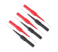 Ciieeo 6 pièces Multimeter Test Probes Set With Insulation Piercing Needle Stainless Steel Tips Compact Lightweight For Automotive And Electrical Testing