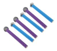 Ciieeo 6 Pièces Perchoir à Oiseaux en Résine et Métal pour Perroquets et Perruches, Plateforme Stable pour Meulage des Griffes, Accessoire Essentiel pour Cage à Oiseaux