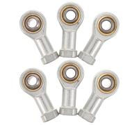 Ciieeo 6 Pièces Roulements à Billes à Œil de Poisson M8x1.25 Filetage Interne Inversé en Acier Chromé pour Réparation Industrielle Lubrification et Alignement Mécanique Précis