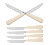 Ciieeo 6 pièces Set de Couteaux à Fromage Acier Inoxydable Outil de Coupe Ergonomique pour Maison Cuisine Trancheur de Beurre et Fromage Au Design Décoratif et