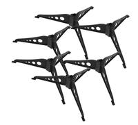 Ciieeo 6 Pièces Support Sapin Noël Artificiel Stable Plastique Vert Noirâtre Base Simple et Robuste pour Décoration de Fête Lot