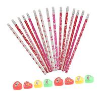 Ciieeo 60 Pièces Crayon Saint Valentin Taille-crayons En De Coeurs Faveur Du Parti Valentin De Papeterie Valentin Gommes Coeur Valentin Crayons De Valentin Étudiant Tpr Miniature