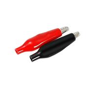 Ciieeo 60 pièces Pinces Crocodile avec Gaine Isolante Épaisse pour Test Circuits Électriques Batterie Auto Rouge Noir