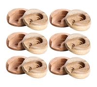 Ciieeo 6Paires Supports De Placard De Douilles pour Poteaux De Placard Fixations Robustes pour Rangement Perçage