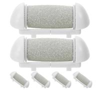 Ciieeo 6pcs Rouleaux Électriques en Plastique pour Tapis Exfoliant des Pieds, Remplacement Facile pour Enlever Callosités, Accessoire pour Pédicure