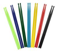 Ciieeo 7 Paires de Baguettes de Batterie Nylon 5a Colorées, Accessoire Percussion Léger et Antidérapant, Entraînement Batterie pour Débutants et Musiciens