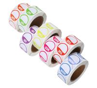 Ciieeo 7 Rouleaux D'étiquettes Adhésives Design Lettres Anglaises Jours Semaine en Cuivre, Autocollants Pratiques pour Boutiques et Boulangeries