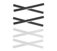Ciieeo 8 pièces Bandes de Caoutchouc pour Bords de Poussière Antidérapantes Légères et Faciles à Installer Accessoires de Remplacement pour Balayette Protection Débordement