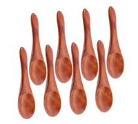 Ciieeo 8 pièces Cuillères Mini pour Dégustation Épices Miel Thé Condiments Ustensiles Naturels pour Cuisine Maison Restaurant