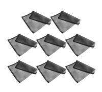 Ciieeo 8 Pièces Paquet Filtrants Réutilisables pour Aquarium à Mailles | Polyester Noir, pour Coton Blanc, Charbon Actif et Billes de Quartz, Nettoyage Facile
