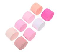 Ciieeo 8 rouleaux Papier Crépon pour Décorations de Fête pour Anniversaires Mariages et DIY Blanc Pêche Argenté Rose