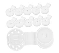 Ciieeo 80 Pièces Clip De Filet Solaire Rond Clips De Toile D'ombrage Soleil Filets Agrafe Ombre Baldaquin Clips De Filet D'ombrage Clips De Jardin pour Filet Plastique Blanche